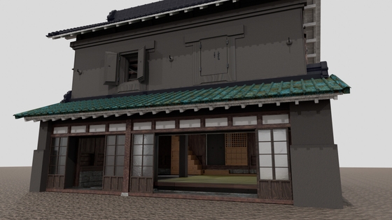 [同人][DL]【RJ01656096】3DCG 旧島田家住宅(店蔵:府中市郷土の森)【ペンとサイコロ】