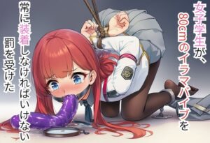 [同人][DL]【RJ01657015】女子学生が、80cmのイラマバイブを常に装着しなければいけない罰を受けた【綾月屋】