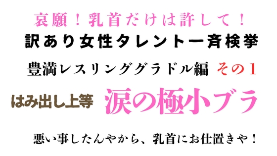 [同人][DL]【RJ01669877】訳あり女性タレント一斉検挙 豊満レスリンググラドル編 その1【ponta乳首偏愛】