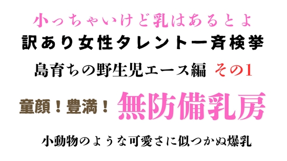 [同人][DL]【RJ01673937】訳あり女性タレント一斉検挙 島育ちの無防備エース編 その1【ponta乳首偏愛】
