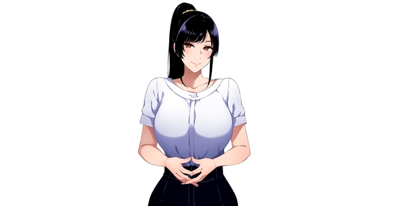 [同人][DL]【RJ01674107】鈴木 雫(すずき しずく)仮名 年齢: 18 職業: 美容師 髪: ポニーテール 体型: グラマー【yukkyandmaimai】