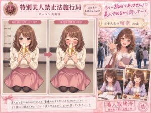 【RJ01681169】【特別美人禁止法施行局】もう〜フェラチオなんてしたくない〜!バキュームフェラチオによるプレイ【女子大生・吉岡瑠奈(20歳)】